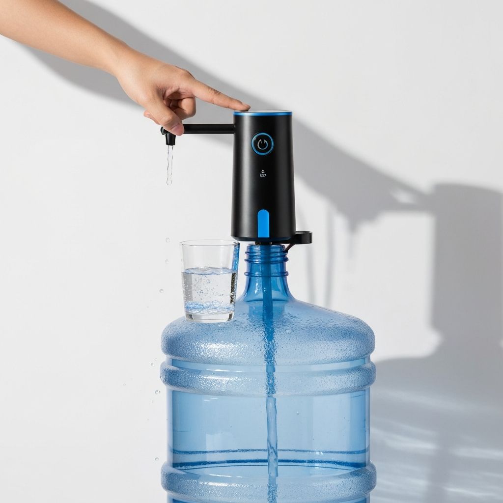 Mini bomba de agua electrica portatil VentaFlash en uso