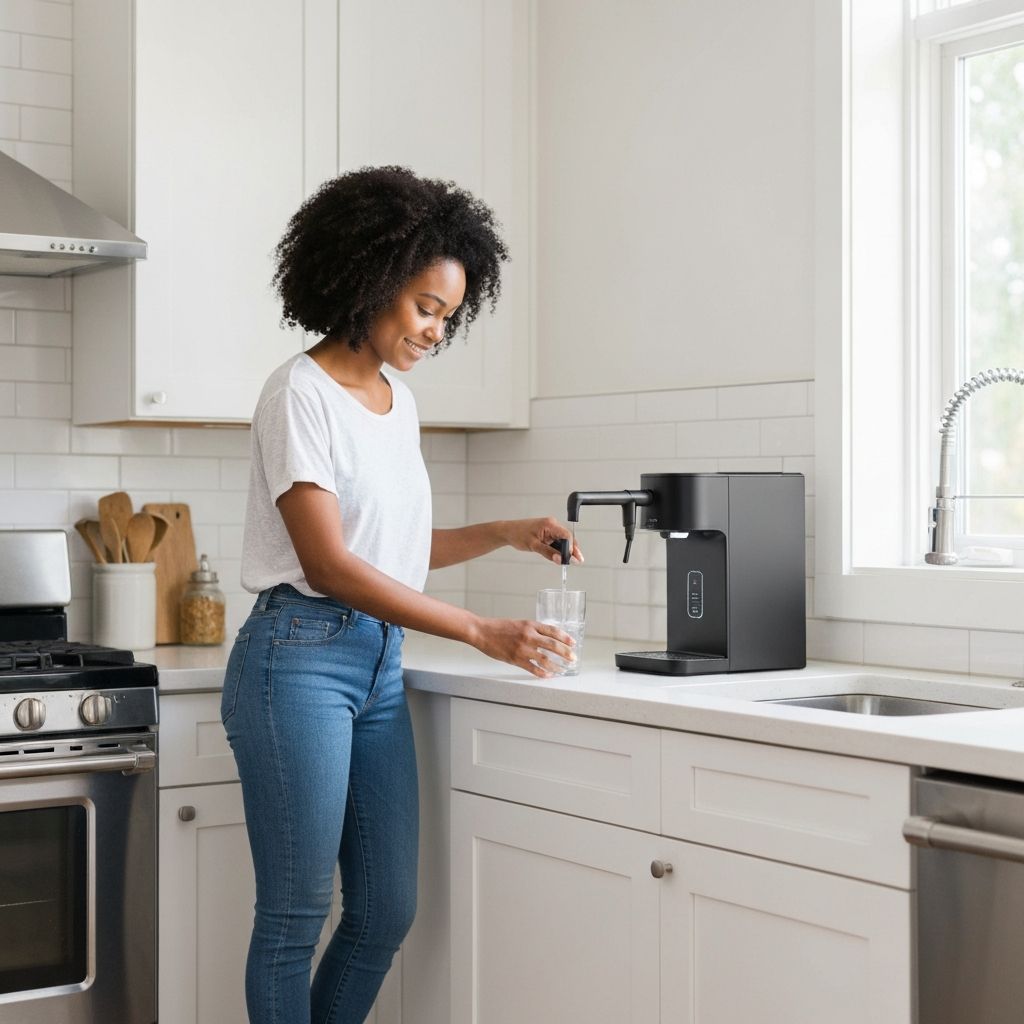 Familia usando la bomba de agua electrica VentaFlash